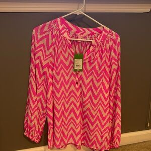 LILLY PULITZER NWT SIZE SMALL ELSA BLOUSE